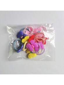 10pcs Floral Hair Accessories, Cute Hair Ties, Summer Hair Scrunchies, Safe For Hair - Colorful 8-Petal Flowers, 10 Sets; Large Bow Design, 10 Sets Ponytail Holder Hair Elastic Hair Rope
