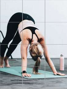 Self-Adhesive Acrylic Mirror, 20*20/30*30/40*40 Cm Frameless Mirror Tile, Suitable For Wall Mounted Makeup Mirror, Gym Mirror, Unbreakable Full-Length Mirror, For Bathroom, Wall Decor, Home Fitness Bathroom Accessories Back To School