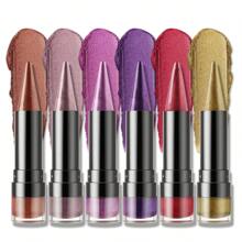 YOUNG VISION 1 pieza Lápiz labial de punta afilada con perlas y brillo, de larga duración y resistente a las manchas, lápiz labial de perlas multiusos, lápiz para labios y sombra de ojos