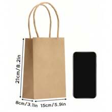 20-Pack Heavy-Duty Brown Kraft Paper Bags | 100% Durable For Gift Packaging, Groceries, Retail & Party Favors | Perfect For Baking, Bubble Tea, Coffee Takeout & Catering | Bags For Boutiques, Craft Stores & Food Businesses