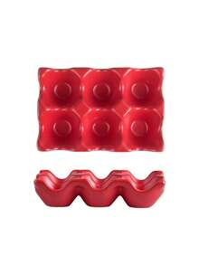 1pc Original 6-Cell Ceramic Egg/Nut Tray, Luxury Aesthetic Food Storage Box, Suitable For Kitchen Food Organization, Dining Table/Coffee Table Decor, Jewelry Storage - Multicolor - View 13