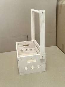 1 Stück Holz Baby Aufbewahrungsbox, handgefertigt, Montage erforderlich, Geschenkverpackung für Neugeborene Holz Aufbewahrungsbox, Holz Baby Zubehör Aufbewahrungsbox, Kleidung & Spielzeug Aufbewahrungskorb, tragbarer Haushalt Kinder Kleidung & Hut Organizer