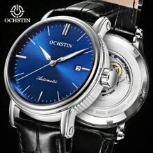 OCHSTIN Herrenuhren Mechanische Automatik Lederarmband Business Auto Datum Männliche Armbanduhr Gentleman Wasserdicht Mode Uhr Geschenk Für Männer