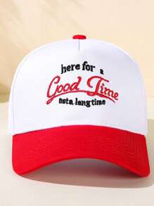 Gorra de béisbol de visera para hombre casual de verano con eslogan gráfico