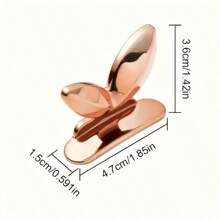 2pcs Rose Gold Toilet Seat Lifters, Flower Pattern, Durable Acrylic, Easy To Clean - Preglued Design, Non-Dirty Handling Bathroom Accessories Bathroom Organizer Back To School