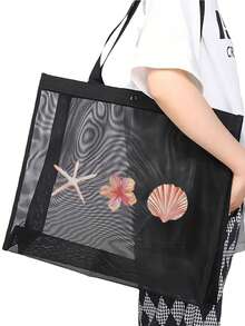 女士沙滩手提包，沙滩配饰手提包，适合婚礼、生日、节日，是送给女性、妈妈、老师、朋友、伴娘、学生、返校、大包、假期旅行手提包、最佳教师答谢礼物的绝佳礼物 - 彩色 - 查看 6