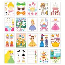 Scissor Skill Activity Book - Food, Princess Cartoon DIY Collage Puzzle, 20 Pcs Fun Paper Cutting For 3-6 Years Old, Creative Handcraft Gift For Boys And Girls, Preschool Paper Cutting, Develop Hands-On Ability (Princess Style, New And Old Cover May Vary But Content Is The Same)
