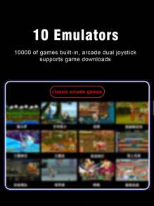 1pc Handheld Game Console, New PSP Fighting Arcade 7-Inch HD Large Screen Built-In 10,000 Retro Classic Games 10 Emulators, Portable Old-Fashioned Russian Game Cube Machine, Multi-Function Game Handle Supports TV Projection/Music/Video/Picture/E-Book/Recording/Archive, Creative Birthday Gift For Boyfriend, Husband And Brother