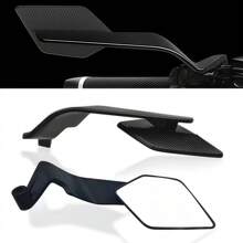 مرايا الدراجة النارية عالمية قابلة للطي وللدوران، مرآة جانبية للرؤية الخلفية وحماية من الرياح لدراجات Kawasaki Z400 و Z650 و Z900 و 1290 Super R Evo ABS و 390 Street Bike و MT-07 (10مم،8مم)