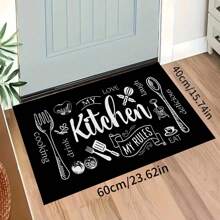 1 pieza Alfombra suave de cocina, Felpudo lavable antideslizante, Alfombra camino, Felpudo, Juego de alfombrillas de baño, sala de estar, lavandería, Alfombra de área, Decorativa apta para cocina, sala de estar, entrada, balcón, decoración del hogar, anti-suciedad, cafetería, bar, fiesta, regalo festivo, Alfombra de piso de dormitorio, Alfombra de baño, Decoración de habitación, Decoración de cocina, Diseño de reno en marco azul y blanco a rayas de fondo colorido