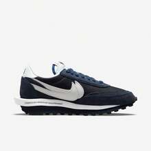 (Men's) Nike LD Waffle X Sacai X  'Blue Void' (2021) DH2684-400 Athletic Sporty Running Casual Fashion Sneakers For Unisex Adult - SOLE SERIOUSS - Blue - View 2