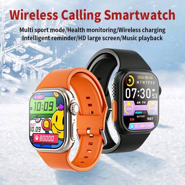 SIMSONLAB 2025 Unisex Sports Smart Watch, Multi-Function Smartwatch For Men Women With Wireless Call Receiver /Wireless Music, Multiple Sports Modes,Message Reminder, Sedentary Reminder,Pedometer,Suitable For Android And IOS,Upgrade Version