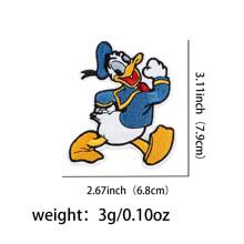 Disney 1pc Disney Mickey, Minnie, Donald Duck, Daisy Duck Fabric Applique Patch, DIY Decorative Accessories For Bags, Clothes Summer, School