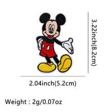 Disney 1pc Disney Mickey, Minnie, Donald Duck, Daisy Duck Fabric Applique Patch, DIY Decorative Accessories For Bags, Clothes Summer, School