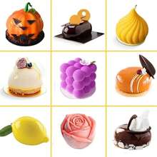 3D球形硅胶模具，慕斯蛋糕烘焙模具，烘焙蛋糕硅胶模具，法式甜点糕点巧克力、肥皂和冰淇淋