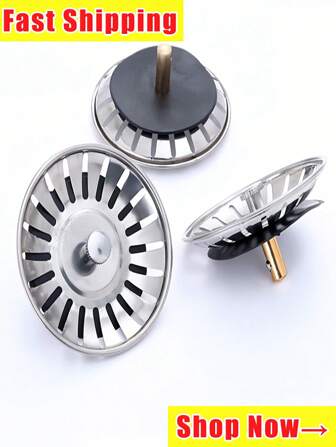 1PC Kitchen Sink Strainer, Stainless Steel Sink Drain Strainer,Kitchen Accessories,Food Catcher For Most Sink Drains Kitchen Sink Basket Strainer Steel Sink Filter Valentine DAY, Valentines Wedding, Birthday Back To School