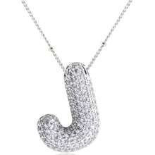 1 Stück modischer, eleganter Kristall-Strass-Buchstabenanhänger-Kette in Goldfarbe für Frauen