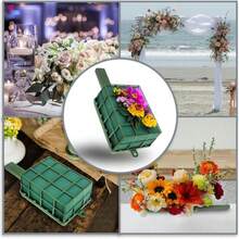 Shelled Floral Mud Wall Hanging Green Foam, Can Be Hung For Flower Arrangement, For Weddings, Exhibitions And Garden Decorations Soft And Odorless Foam, Suitable For Flower Arrangement Supplies, Crafts, Weddings, Birthdays And Various Occasions - Green 23*8.5cm - View 3