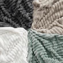 White Throw Blanket For Couch - GentleSoft Cozy Soft Blankets For Women, Cute Small Fleece Throws For Girls, Birthday Gifts For Women Mom, Fathers Day Decor Gifts, , 50x60 Inches - Linen - 查看 7