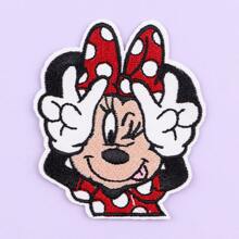 Disney 1pc Disney Mickey, Minnie, Donald Duck, Daisy Duck Fabric Applique Patch, DIY Decorative Accessories For Bags, Clothes Summer, School