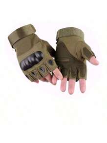 Fingerlose taktische Handschuhe für Herren, Outdoor Radfahren, Radsport, rutschfest, strapazierfähig, Klettern, Training, Fünf-Finger-Handschuhe für Übersee