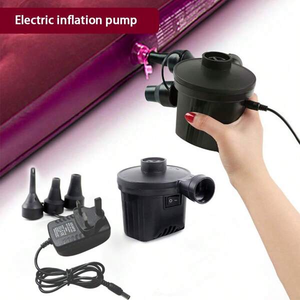 1pc Portable Electric Air Pump, Household Air Compressor For Inflating/Deflating Inflatables, Swimming Pool Floats, Air Mattresses