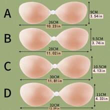 1 Pair Of Apricot Color Rotundity Women's Push Up Silicone Bust Patch Overseas Cordless Invisible Lingerie Teddy Lace Patch,Sticky Bra For Breast Lift Pasties Nipple Covers Invisible Silicone Adhesive Bra Petals Stick On Bra Strapless Bar Push UpBra Backless Bra Sticky Bra Seamless Bra No Show Bra