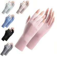 1Pair Sunscreen Gloves Nail Art Glove UV Protection Gloves Protecter For Nail Art Gel UV LED Lamp Tool,Nail Supplies,Nail Tools,Nail Art Tools,Back To School,Nails,Nail Tools For Press On Nails - Multicolor - View 2