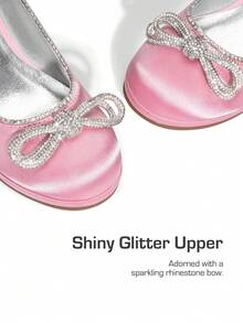 Girls' Dress Shoes - Platform Princess Pumps With Ankle Strap (Flower Party/Wedding Shoes For Little & Big Kid - 粉色 - 查看 7
