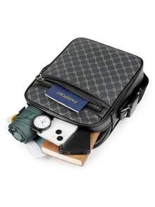 Men's Classic Fashion Business Messenger Bag Crossbody Bag Versatile Practical Multi-Function Small Bag For Men Body Bag For Men - Black - View 6