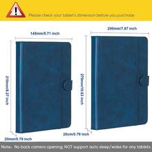 Universal Tablet Case 7/8/9/10 Inch Dual Color PU Leather Multi-Angle Viewing Stand Cover Shockproof Protective Shell For // - Multicolor - View 2