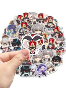 54pcs Cute Honkai: Star Rail Game Stickers, DIY Decorative Stickers For Water Bottles, Stationery, Computers
