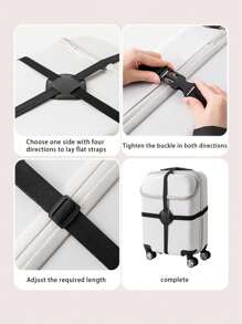 1/2pcs Luggage Straps, Bag Bungees, Suitcase Adjustable Strap, Travel Accessories Strap Bag For School School Accessories School Stuff