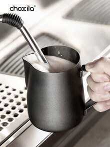 choxila 1 件牛奶起泡壶、不锈钢蒸煮壶、牛奶起泡器蒸杯浓缩咖啡杯牛奶壶、卡布奇诺咖啡师工具、浓缩咖啡机配件 - Milk Frothing Pitcher - 查看 5