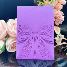 25 piezas de tarjetas de invitación con mariposas cortadas por láser, decoraciones para bodas, compromisos, matrimonios, bautizos y bautismos, tarjetas de felicitación, tarjetas de aniversario (excluye páginas interiores y sobres)