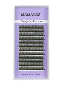 Estensioni di ciglie finte MAMACOS, 12 file, da 0,07 mm, ricci C/D, effetto soffice e delicato, ciglie a ciuffetti tridimensionali 5D Fairy, ciglie bagnate, ventagli premontati 5D Flora Mink, per trucco