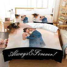 [Personalizado] Juego de ropa de cama con estampado fotográfico Edredón 3D decoración del dormitorio (1 Funda de edredón + 2 Fundas de almohada, sin relleno), regalo personalizado para Navidad, Día de San Valentín, Halloween, Acción de Gracias, Día del maestro, Pascua, Día de la Madre, Día de los Inocentes, Festival, Año Nuevo, Día de la Independencia, Día del Trabajo, Día Internacional de la Mujer, Día de las Enfermeras, Día de San Patricio. Ligero, suave, cómodo, adecuado para cama, sofá, camping, viaje y todas las estaciones. - por encargo - Ver 7
