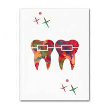 1 pieza de pósteres artísticos de anatomía de dientes humanos vintage, ilustración de dientes, lienzo médico dental, impresiones de pared, imágenes para decoración del hogar, marco opcional