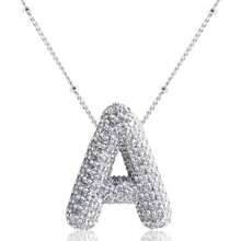 1 Stück modischer, eleganter Kristall-Strass-Buchstabenanhänger-Kette in Goldfarbe für Frauen