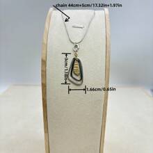 1 pieza Collar de moda, Colgante geométrico, Colgante hueco, Collar bohemio, Joyería de moda, Joyería navideña, Regalo de Navidad, Regalo de cumpleaños, Regalo del Día de la Madre, Regalo festivo, Regalo para la mamá, Regalo para la novia