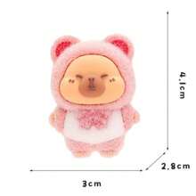 1PC/5PCS Flocked Capybara Car Ornament, Mini Car Ornament, Adorable Cartoon 1PC/5PCS Capybara Decoration, Random Color Capybara, Adorable Handmade Car Decoration, Perfect For Car Ornaments, Desktop Decorations, Party Gifts, And Holiday Presents(Buy 5PCS, Get Free Seamless Adhesive)
