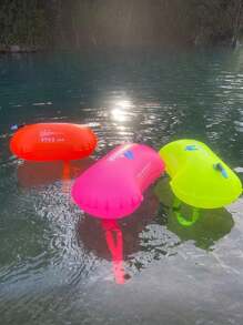 1 pezzo Borsa galleggiante stagna e impermeabile in PVC fluorescente gonfiabile per uso all'aperto, per telefoni, vestiti