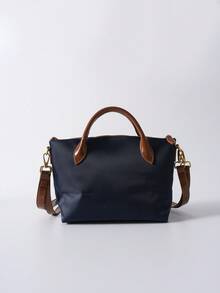 Bolso de mano para mujer, bolso de mano con forma de dumpling de gran capacidad, bolso de hombro de moda en azul, regalo de Navidad de invierno - Ver 10