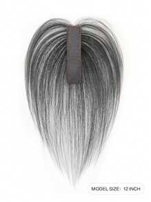 女士分发假发，蓬松真发，轻盈，无缝，隐形，头发生长，遮盖白发，假刘海