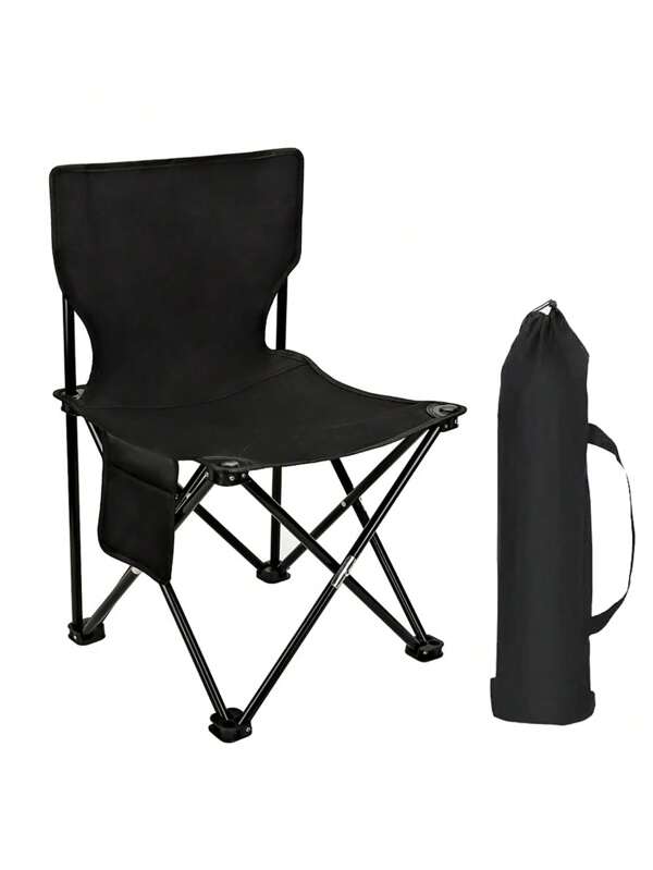 1 Stück Campingstuhl, tragbarer Klappsessel, leichter Klappstuhl, tragbarer Rasenstuhl, Klappsessel für die Terrasse, leichter Strandsessel, Angel-Sporthocker, Rückenlehnstuhl, Outdoor-Hocker, Stuhl mit stabilem Stahlrahmen und Oxford-Tuch, Heim-Camping-Angel-Hocker, Outdoor-Picknick