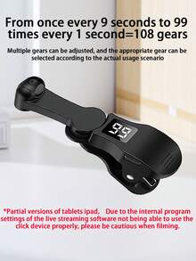 Digital Display Smartphone Automatic Clicker, Upgraded Mobile Screen Automatic Clicker, Intelligent Digital Display Plugin Clicker, Mobile Screen Device Quick Clicker, Upgraded Digital Display Can View Click Speed Settings, Intelligent Can Set Click Speed, Game Quick Click Simulates Continuous Finger Tapping, Live Streaming Likes Real-Time Clicking - Multicolor - View 10