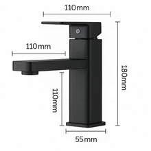 Torneira banheiro lavabo luxo 1/2 Cozinha torneira lavatório banheiro de luxo liga preta banhado