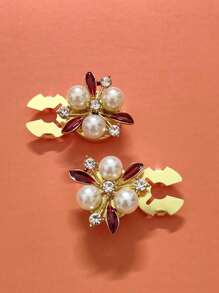 2pcs Button Cover For Shirt Flower Cufflinks Covers Flower Sleeve Button Clip On Button For Dress Wedding Tux Decoration Button Clothing Accessories Gifts