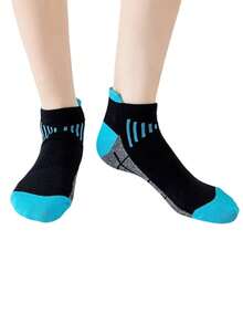 5/6/10/12 Pairs Men/Women's Fashion Casual Sports Ankle Socks, High Elasticity Breathable Low-Cut Socks, Moisture-Wicking Sports Socks, Suitable For Spring, Summer, Autumn, Winter