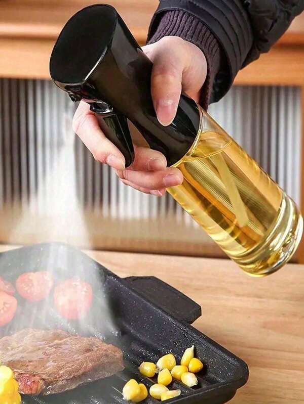 1PC Olive Oil Spray Bottle Kitchen, Soy Sauce Vinegar Seasoning Container Dispenser For Camping BBQ Roasting Cooking Salad Multiple Specifications,Leak-Proof Kitchen Oil Bottle Cooking Oil Spray Olive Oil Bottle Fitness Salad Barbecue Spray Oil Dispenser Vinegar Bottle Tools